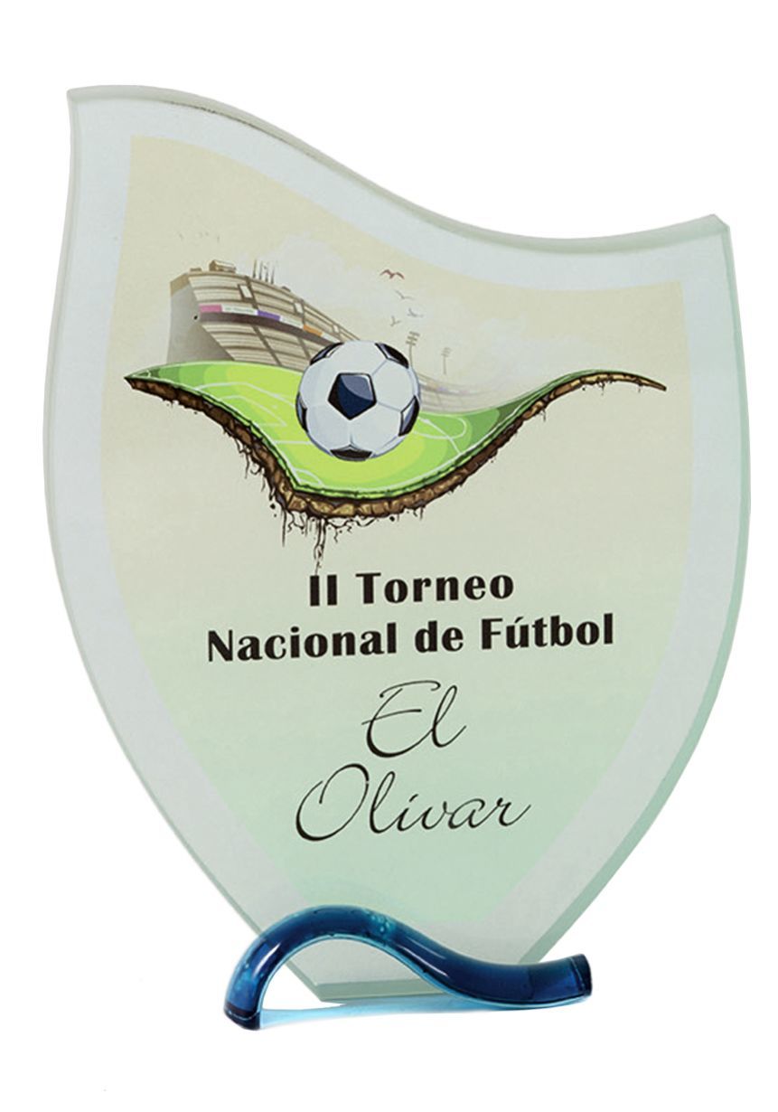 Trofeo de cristal onda