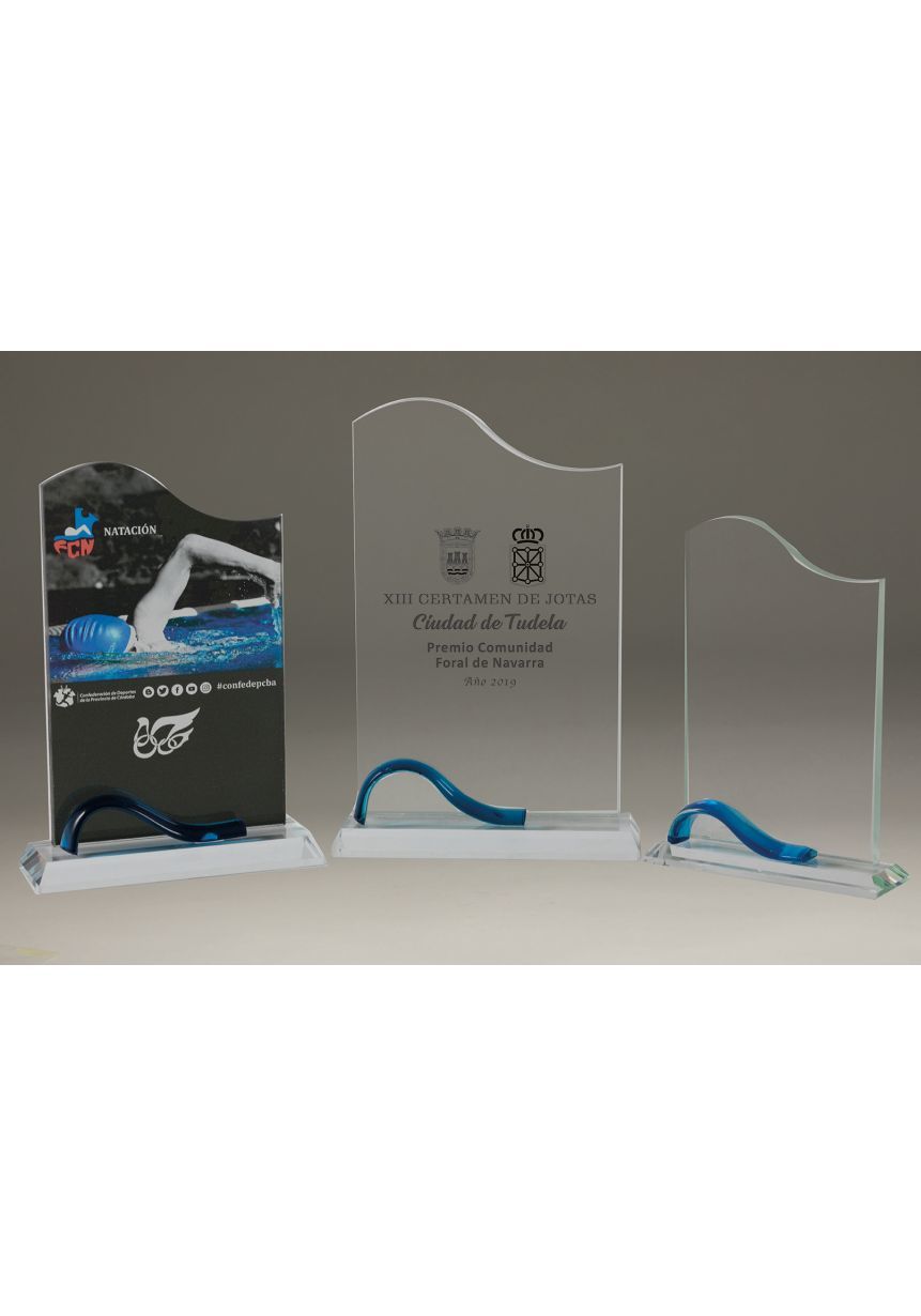 Cristallo ottagonale trofeo marrone