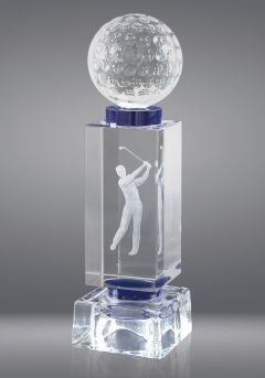 Trofeo de cristal con pelota deportiva Thumb Trofeo de cristal con pelota deportiva Thumb