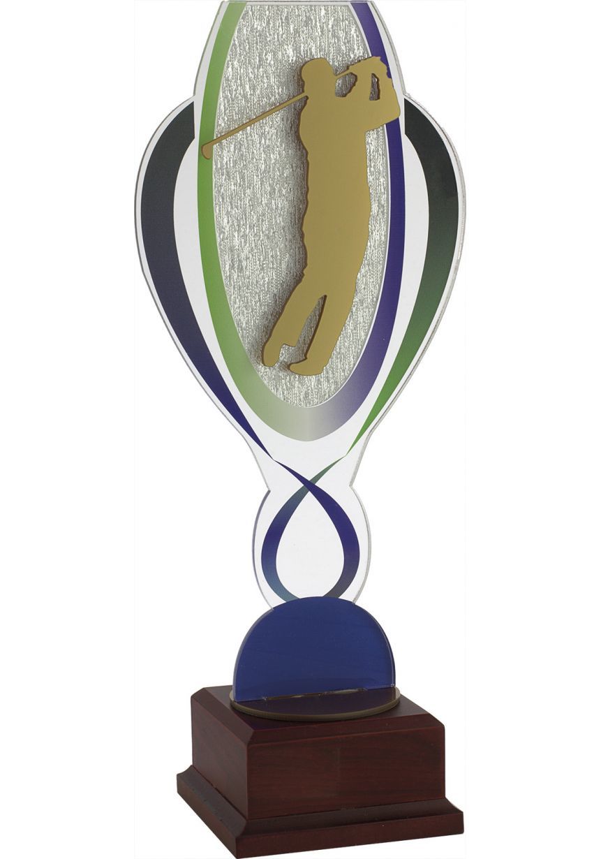 Trofeo copa metacrilato aplique