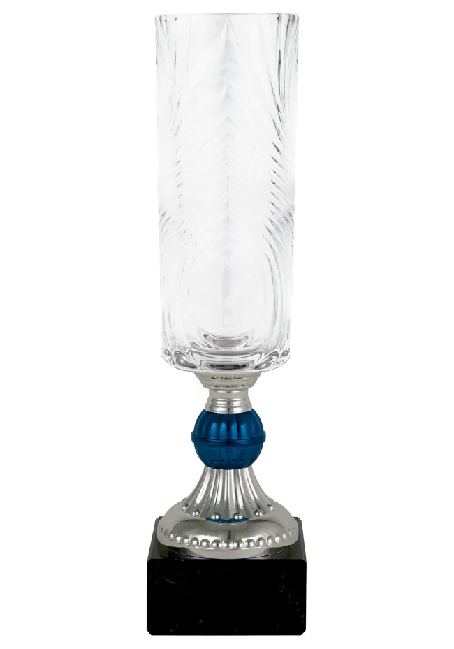 Trofeo jarrón de cristal espiga