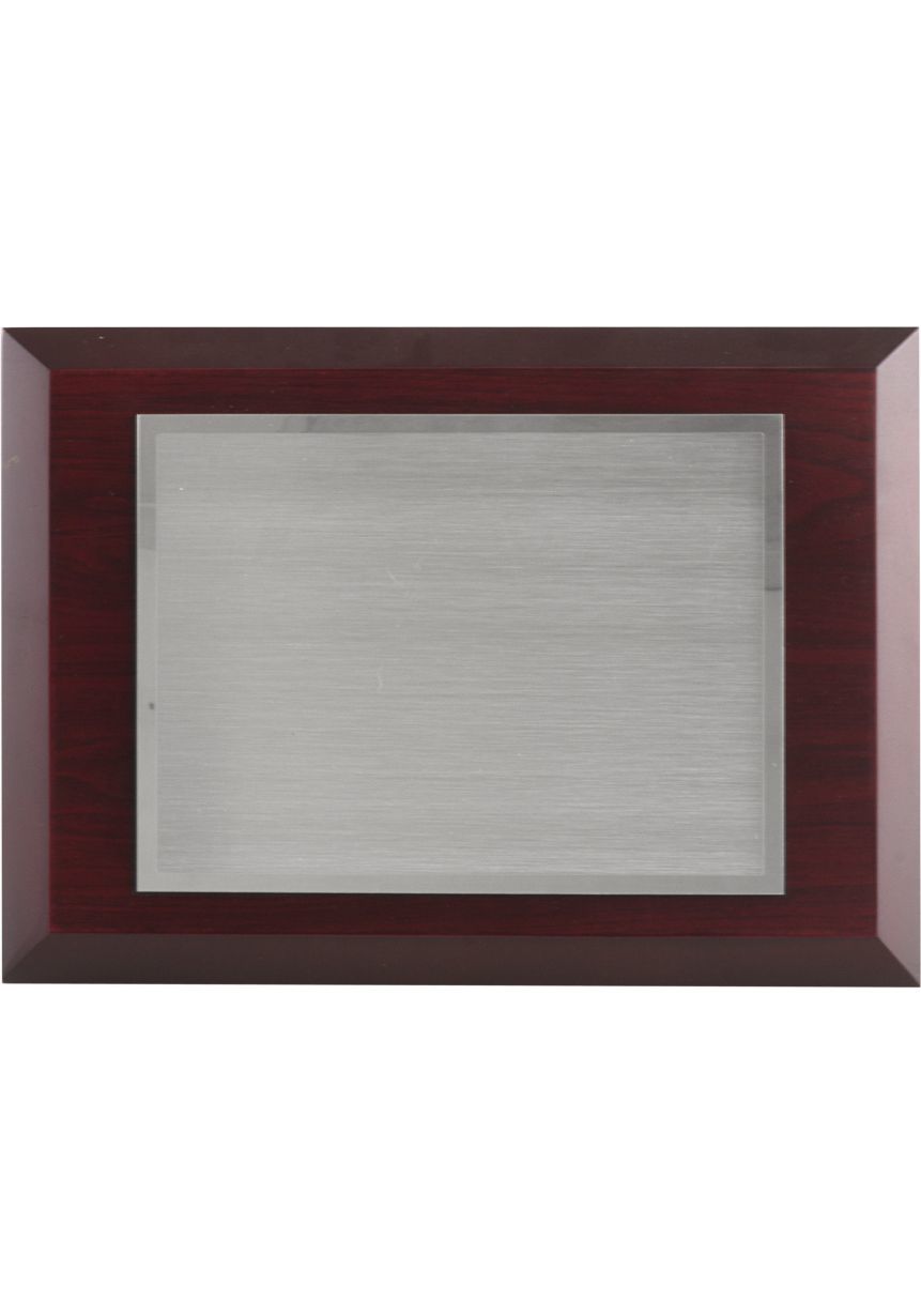 Placa de homenaje madera placa metal impresión color