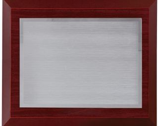 Placa de homenaje madera placa metal impresión color