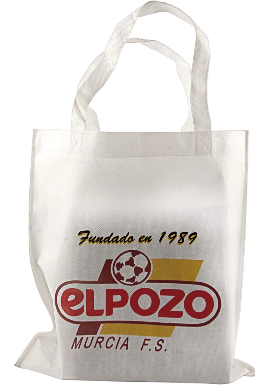 Bolsa de la compra blanca con asas
