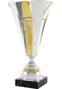 Design Cup con due pezzi in oro e argento