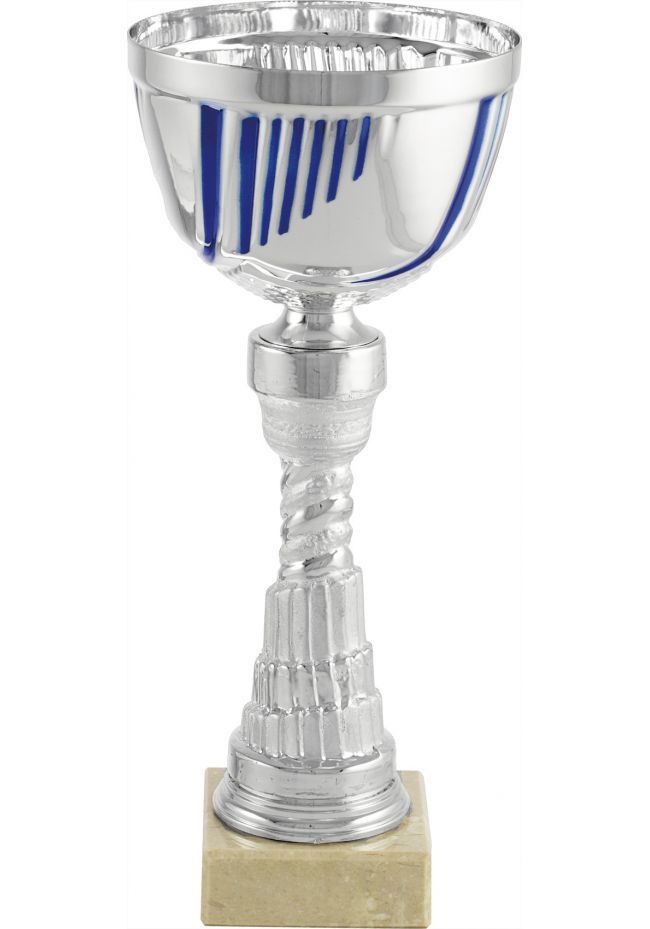 Trofeo copa balón detalle azul