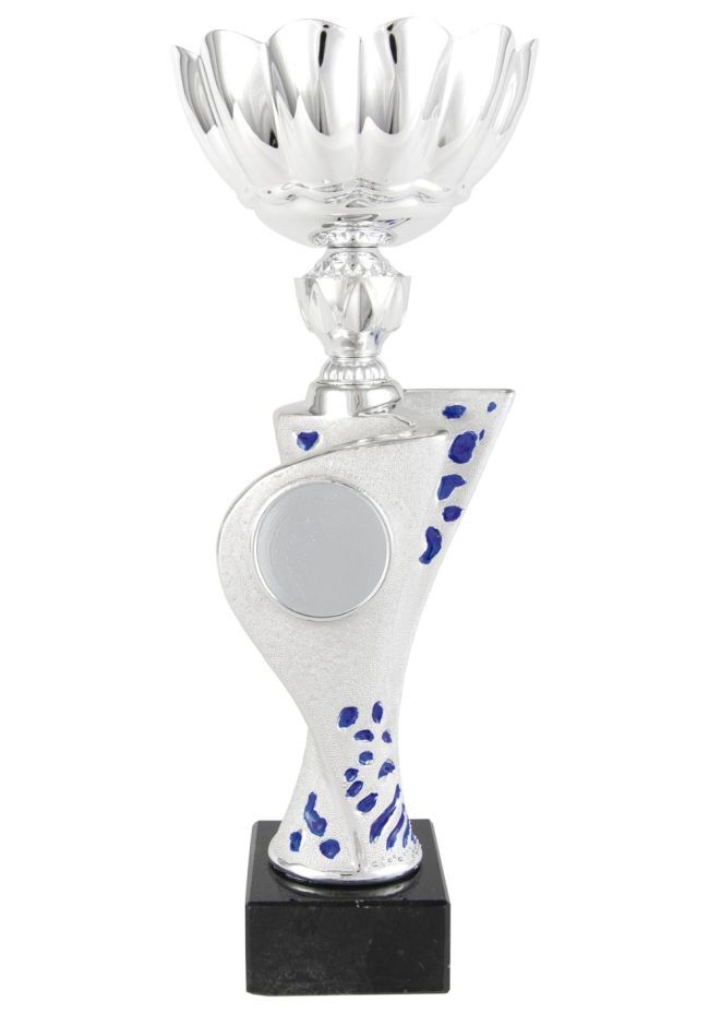 Trofeo copa balón azul trapecios
