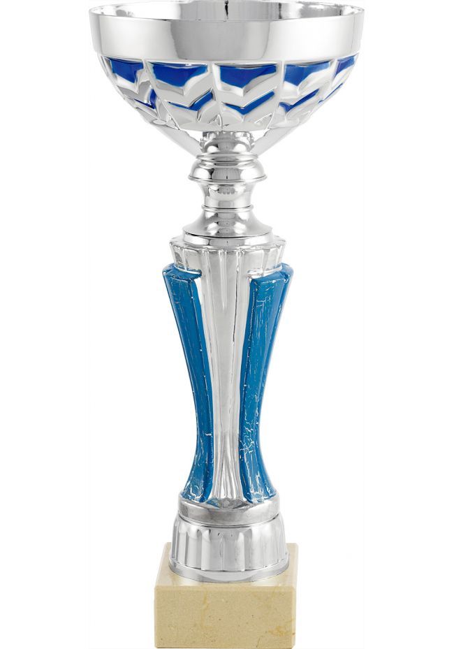 Trofeo copa balón azul trapecios Trofeo copa balón azul trapecios