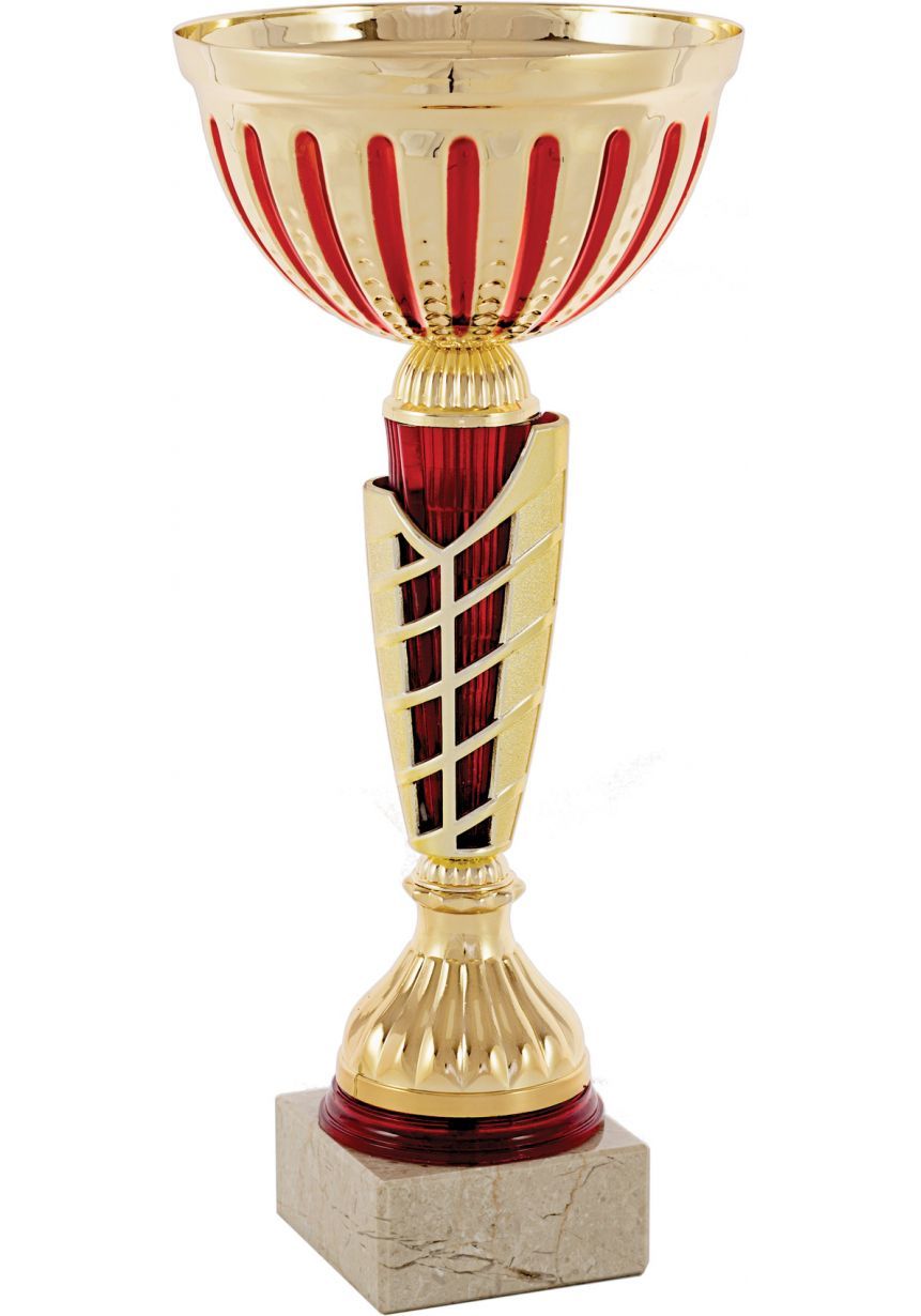 Trofeo copa balón detalle rojo
