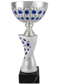 Trofeo copa balón azul labrada