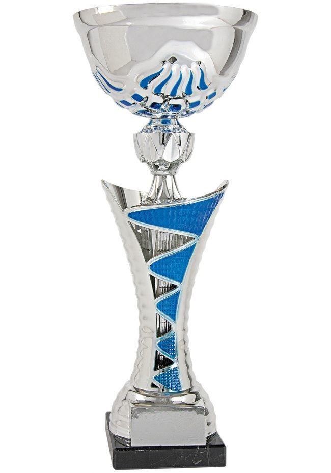 Trofeo copa balón azul laurel 