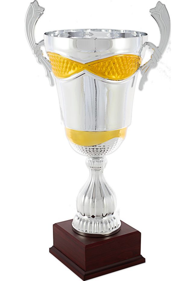 Trofeo copa plata/dorado asas