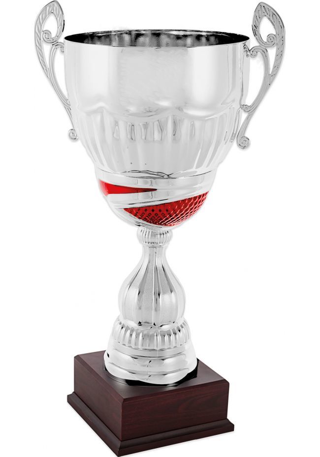 Trofeo copa plata/rojo asas