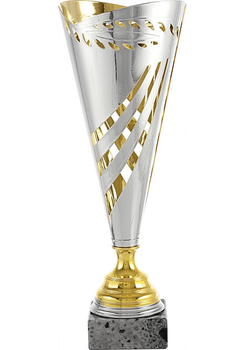 Trofeo copa corte geométrico laurel