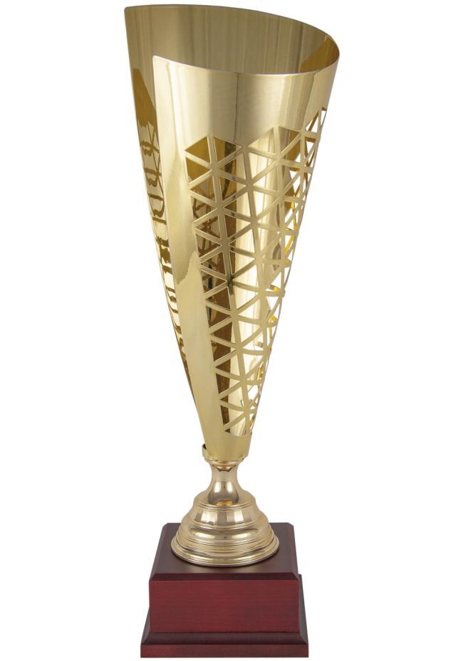 Trofeo copa corte geométrico laurel