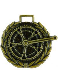 Cycling Medal 50mm carved