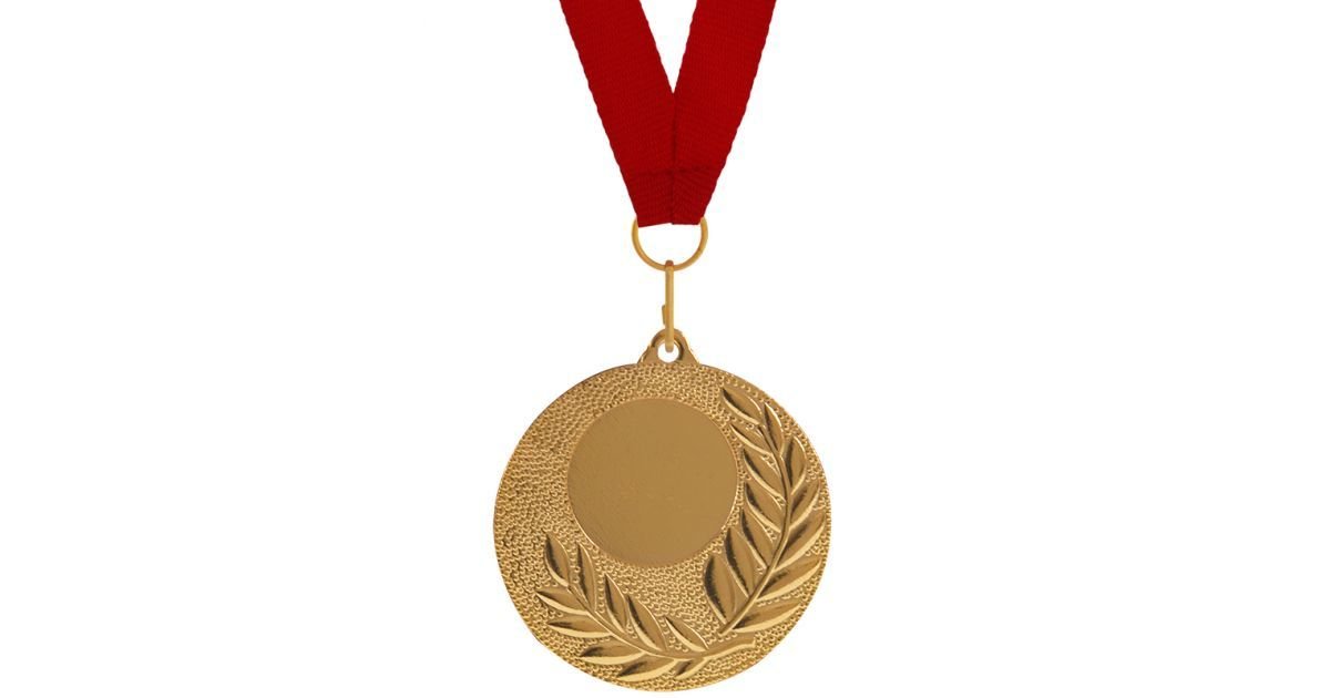 Personnalisé Gravé FREE footballeur 45 mm médaille d'or avec 800 mm ruban 