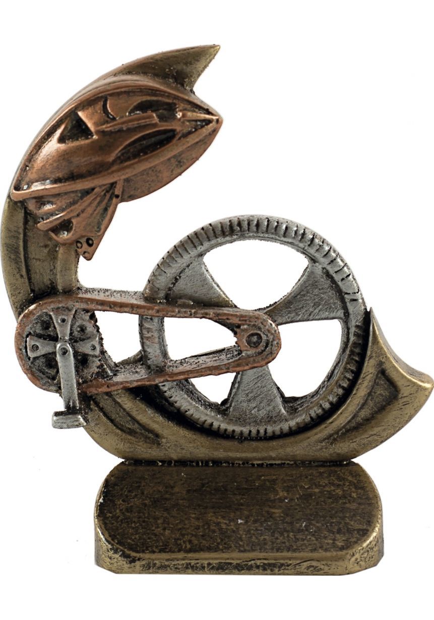 Trofeos deportivo en resina de ciclismo