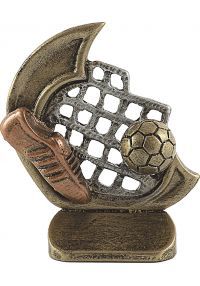 Trofeo deportivo en resina de fútbol
