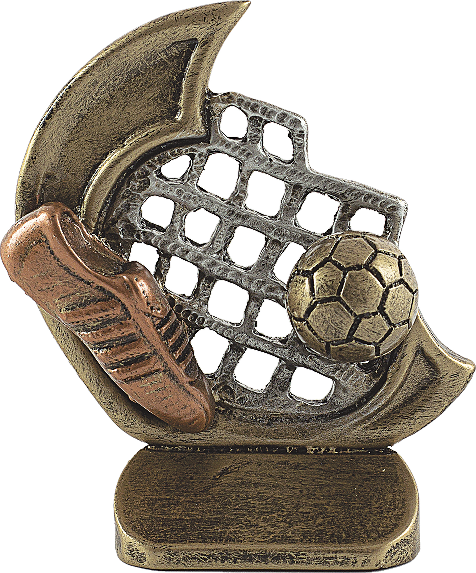 Custom Desporto Troféu de resina de jogos de futebol bola de