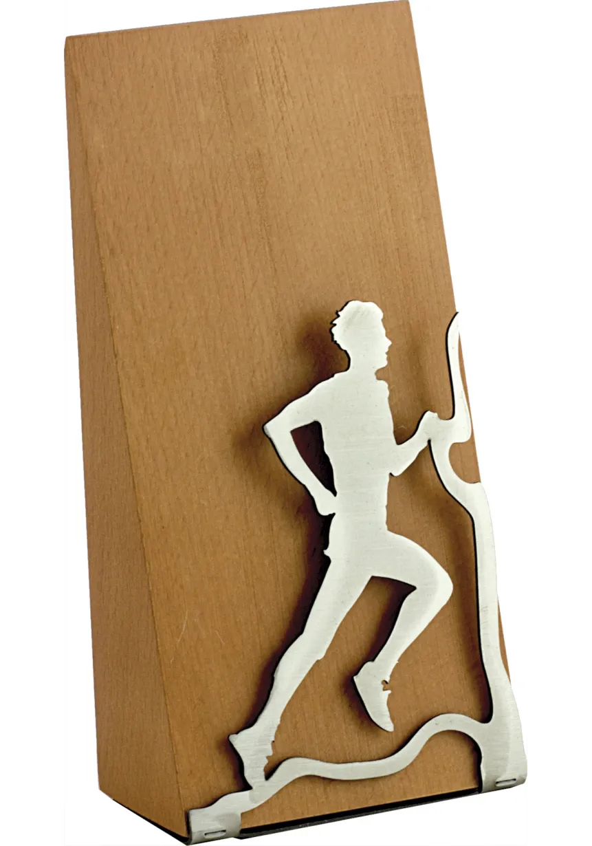 Trofeo Cross y Runing en madera y metal