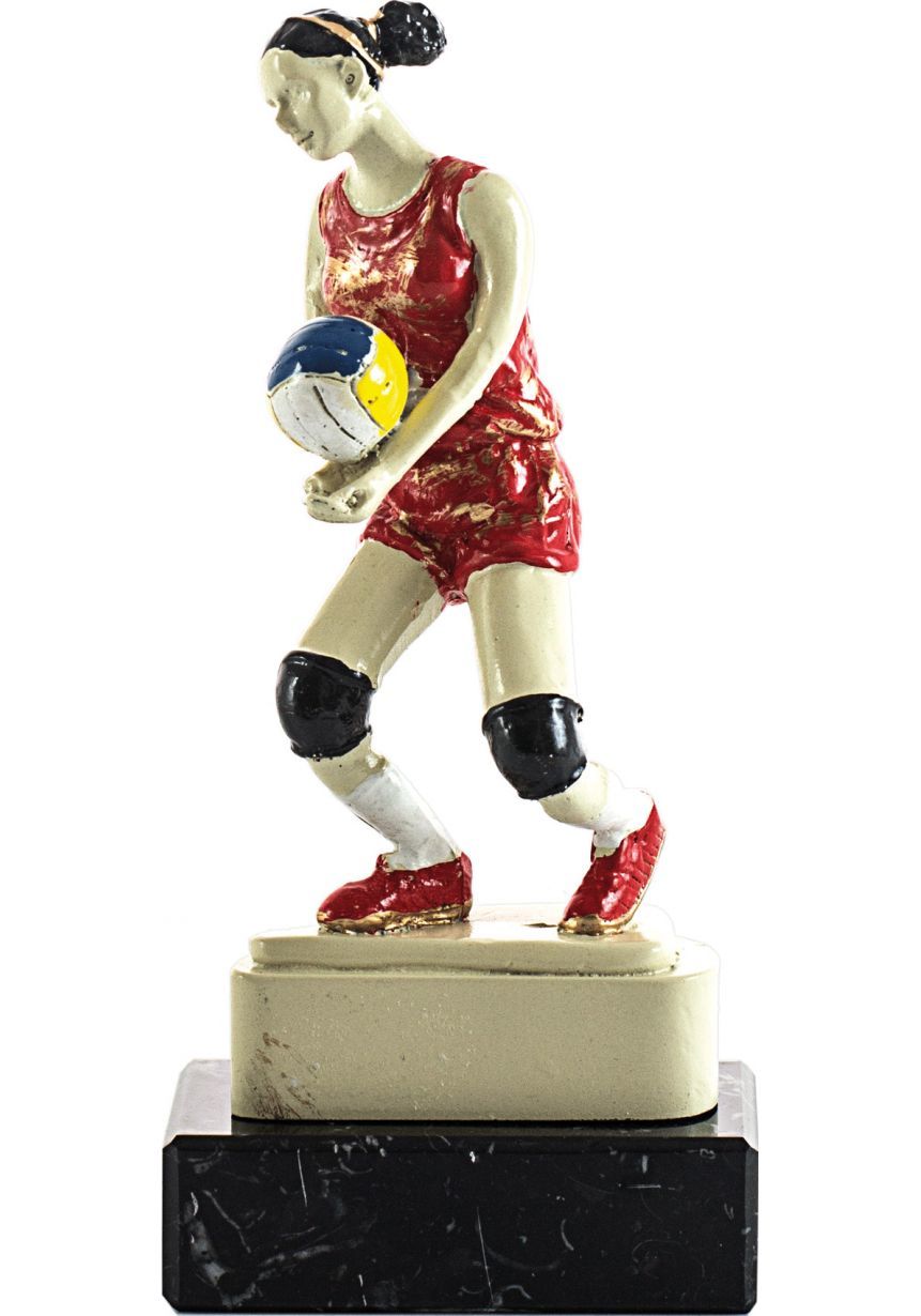Trofeo de resina deportivo jugadora voleibol