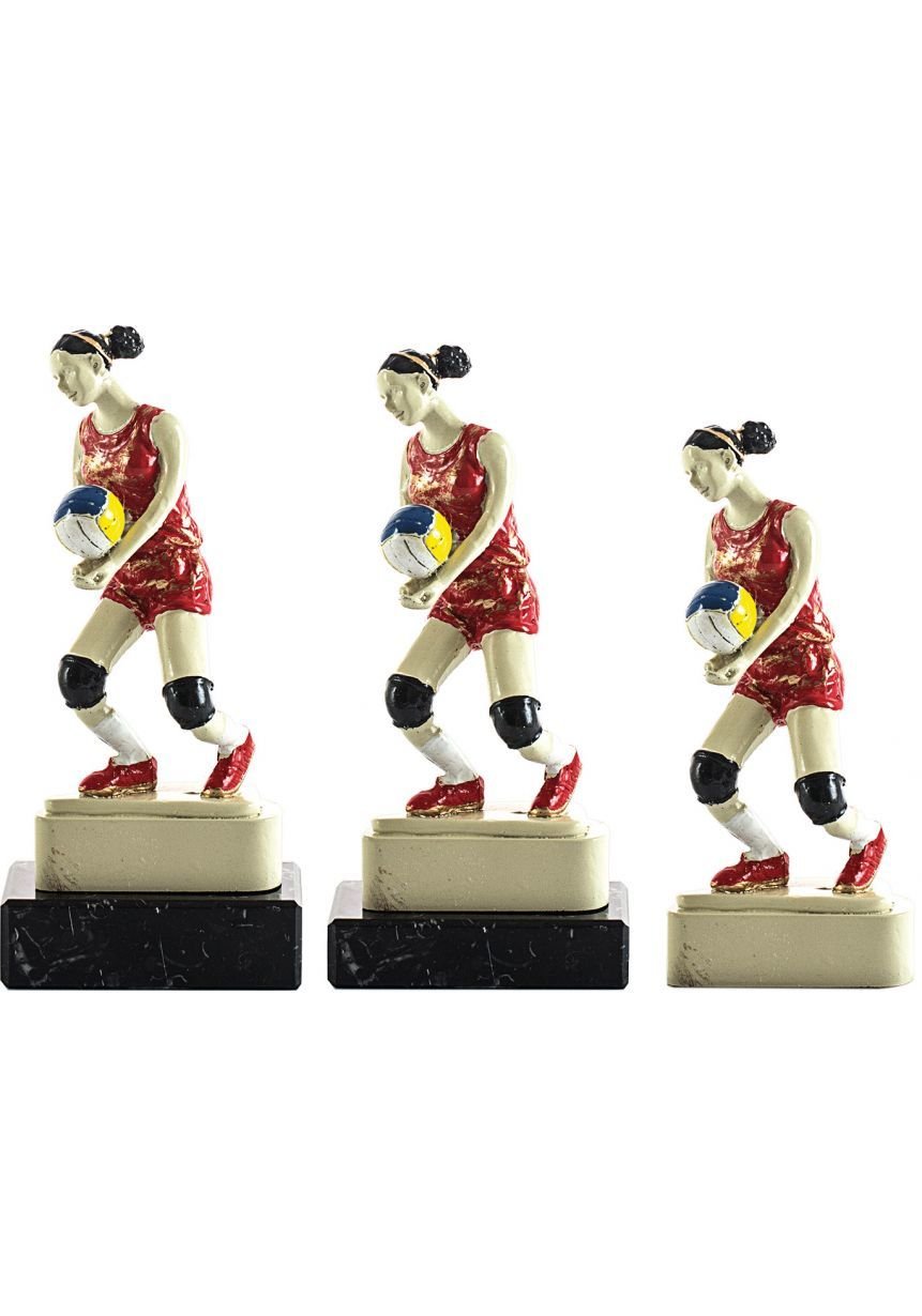 Trofeo de resina deportivo jugadora voleibol