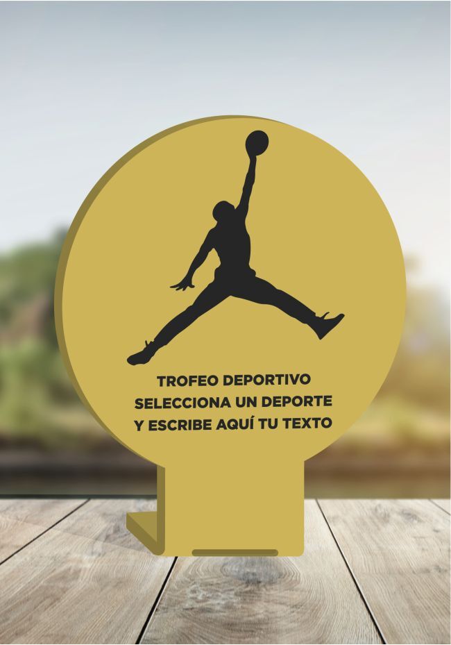 Trofeo de metacrilato deportivo niños Trofeo de metacrilato deportivo niños