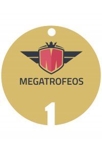 Médaille ronde en méthacrylate numéro 1