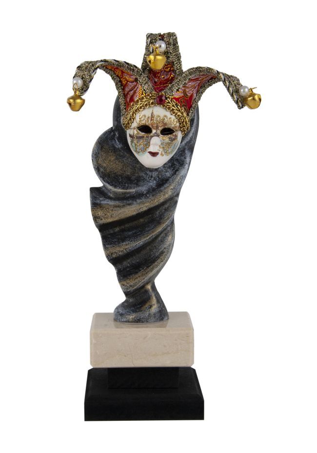 Carnival trophy with ceramic mask