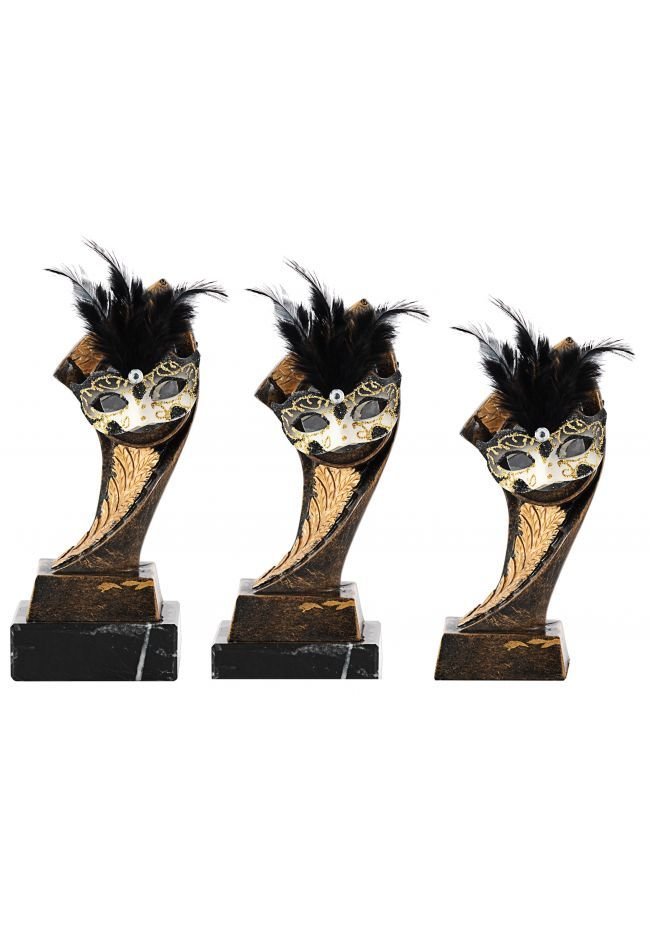 Carnival trophy with feathers