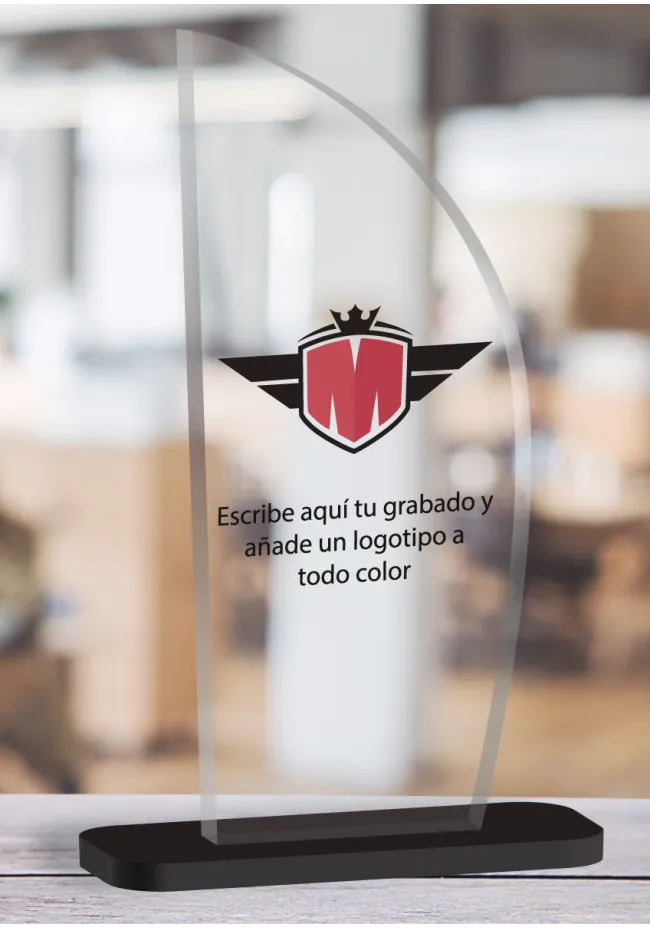 Trophée sportif en méthacrylate