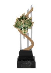 Trofeo maschera di carnevale d'oro