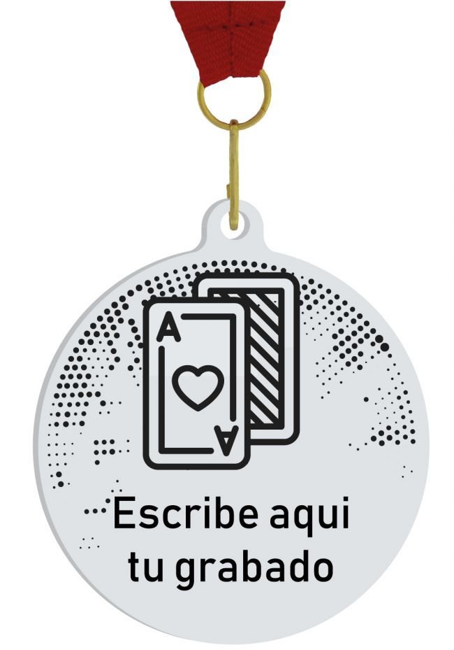 Medalla Deportiva Completa Cinta Disco Grabado de Acrílico