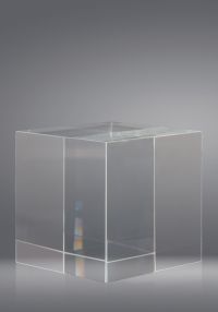Trofeo di cristallo a forma di cubo