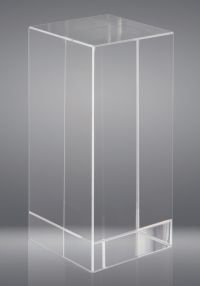 Cubo de vidro em 3 tamanhos