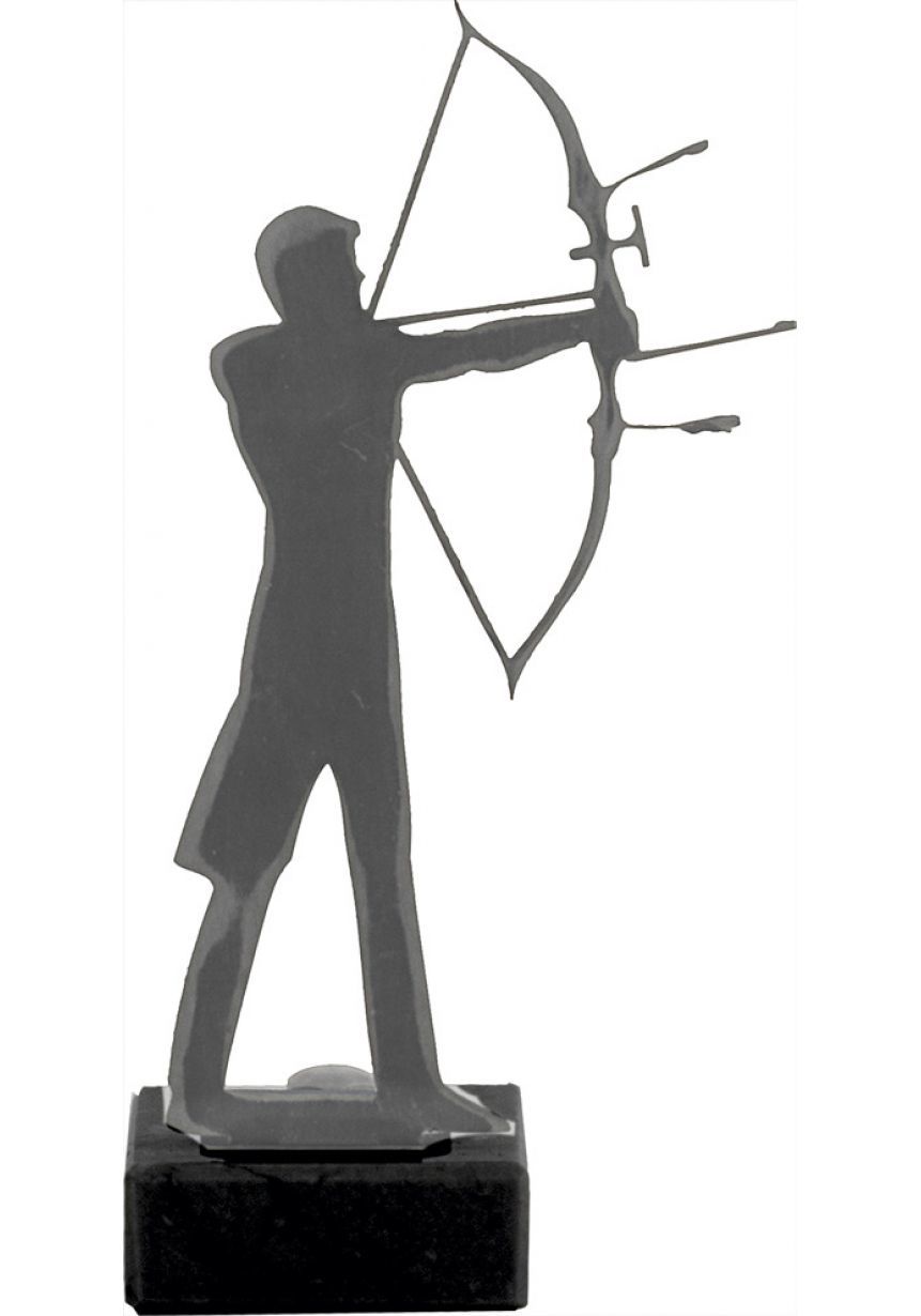Trofeo de Tiro con Arco realizado en metal