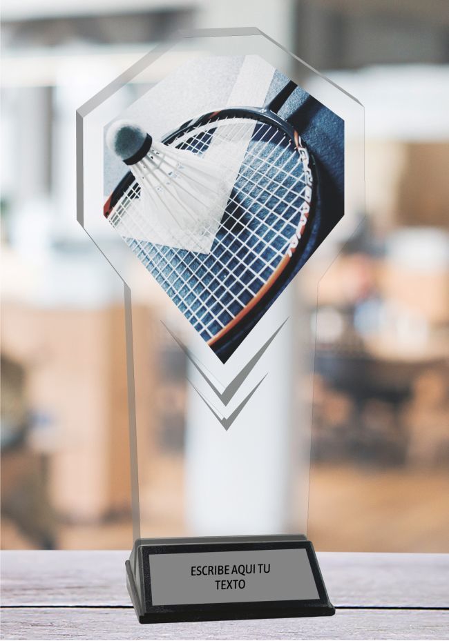 Trofeo Personalizado de Badminton