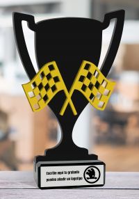 Trofeo copa de carreras de motor