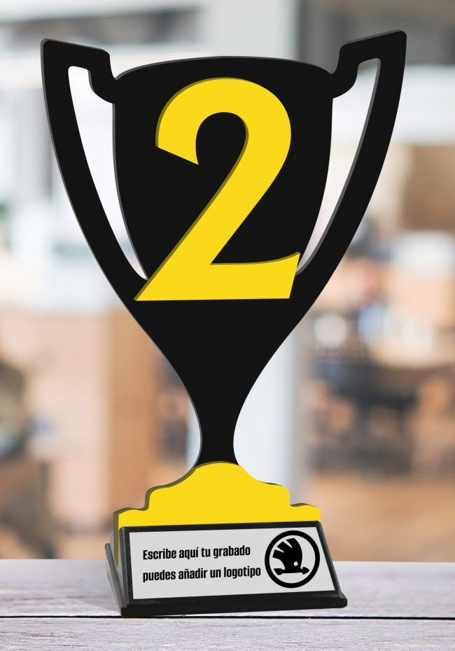 Trofeo copa del numero 2