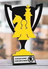 trophée de la coupe d'échecs