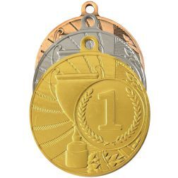 Médaille sportive avec le numéro 2