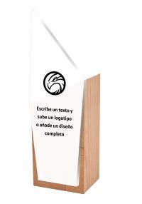 Premio deportivo de madera