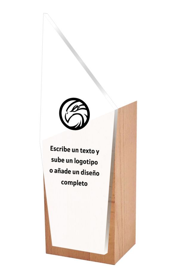 Premio deportivo de madera
