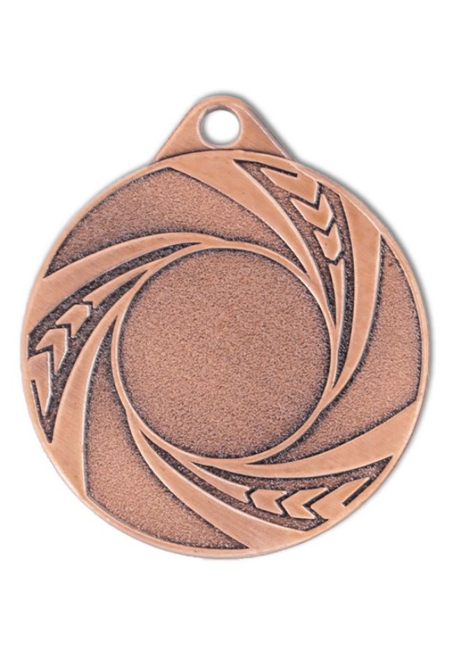médaille métal spirale