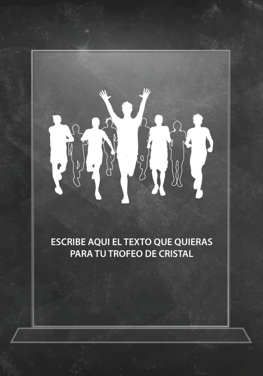 Trofeo de cristal carrera popular