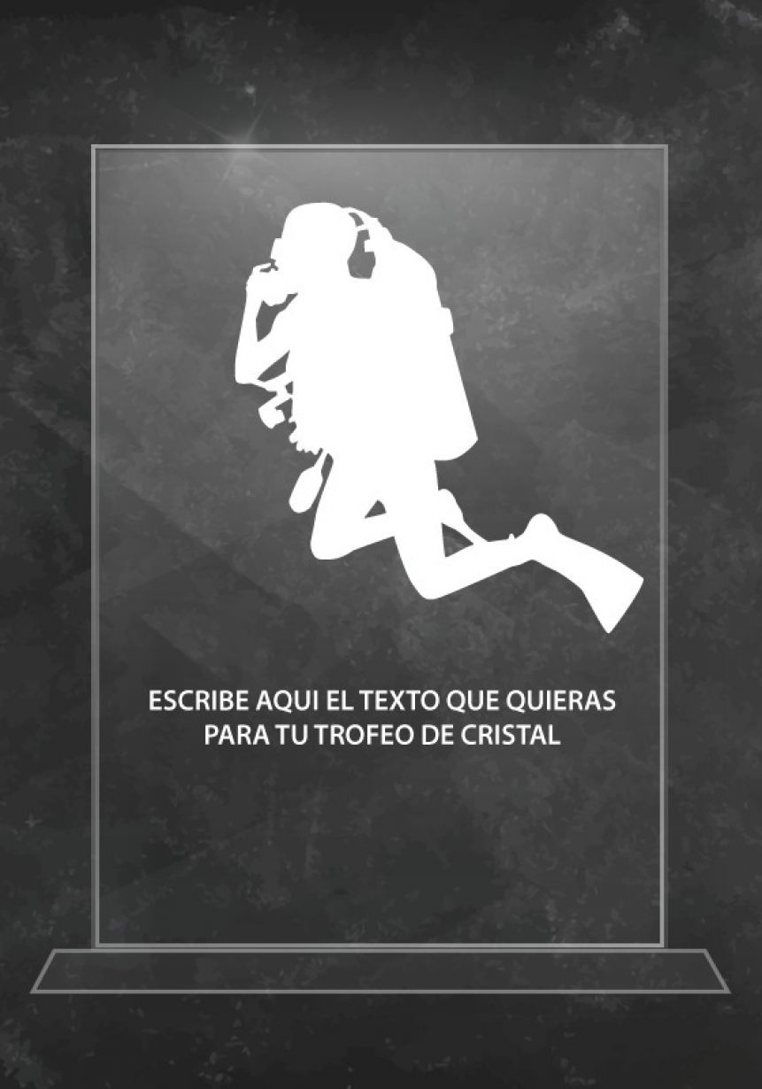 Trofeo de cristal submarinismo