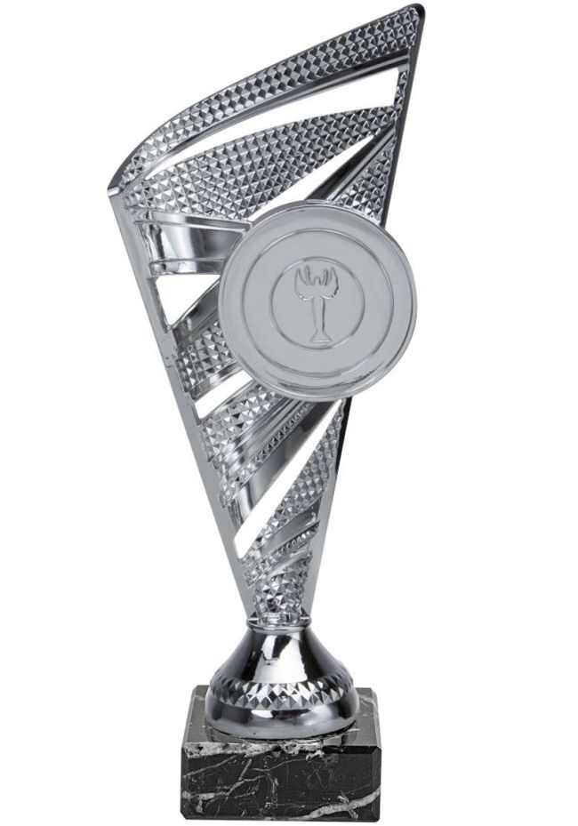 Taça de Prata com Suporte para Disco Esportivo