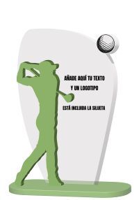 Trofeo metacrilato golf