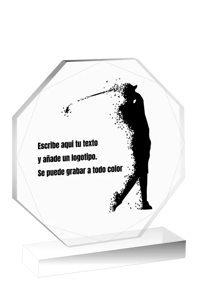 Trophée en méthacrylate d'or Trophée en méthacrylate d'or